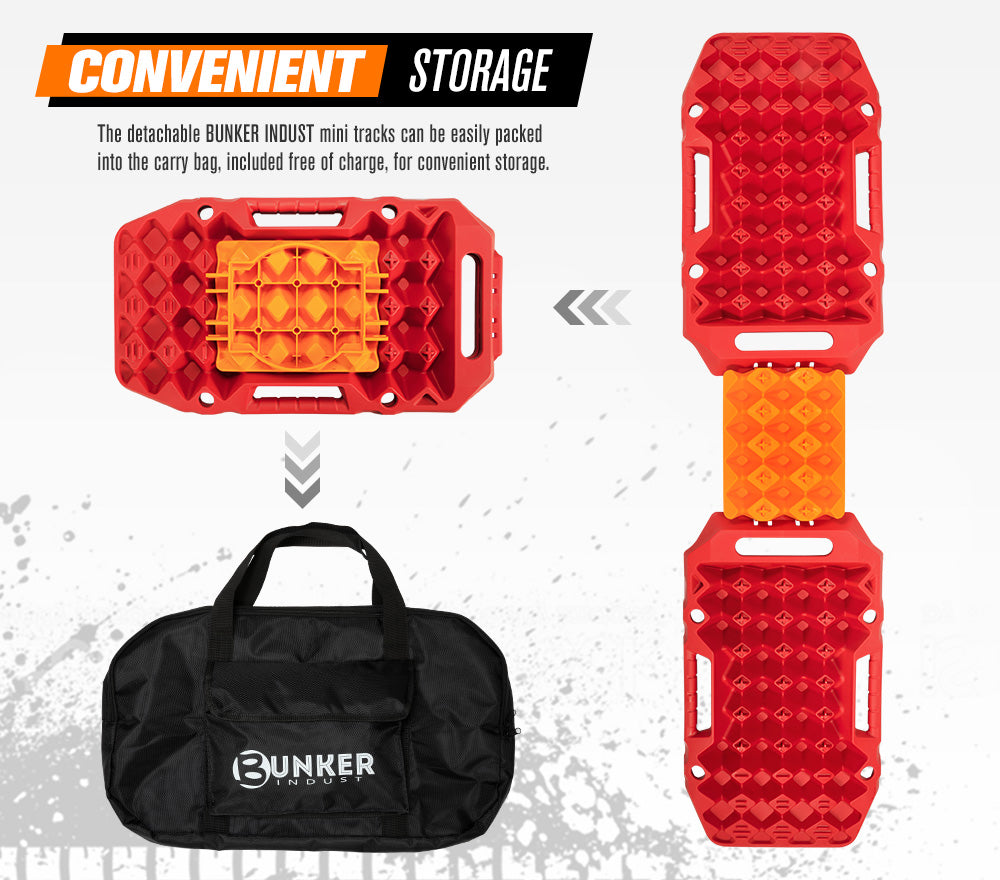 Bunker Indust Recovery Tracks Board MINI-PRO 15T Sand Tracks Mud 4WD Car Accessories 4x4