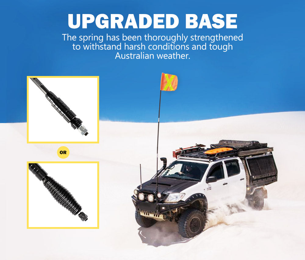 SAN HIMA 3x1M Recovery Sand Flag Safety Flag Simpson Desert Quick Connector Base