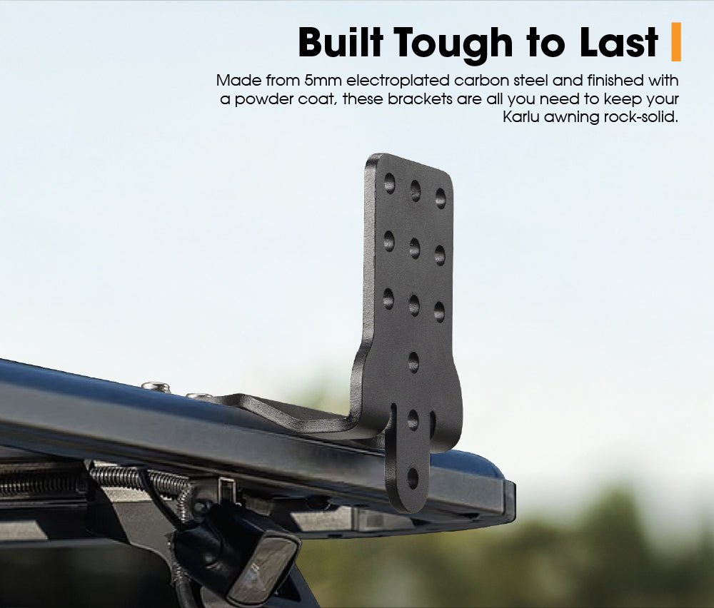San Hima 4X Long Awning "L" Bracket For 180 & 270 Awnings Powder Coated Steel