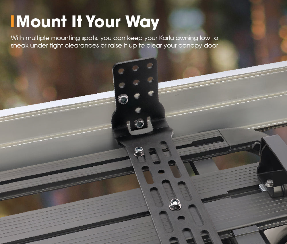 San Hima Long Awning "L" Bracket For 180 & 270 Awnings Powder Coated Steel