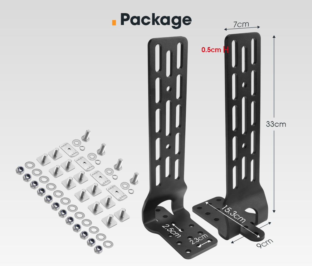 San Hima Long Awning "L" Bracket For 180 & 270 Awnings Powder Coated Steel