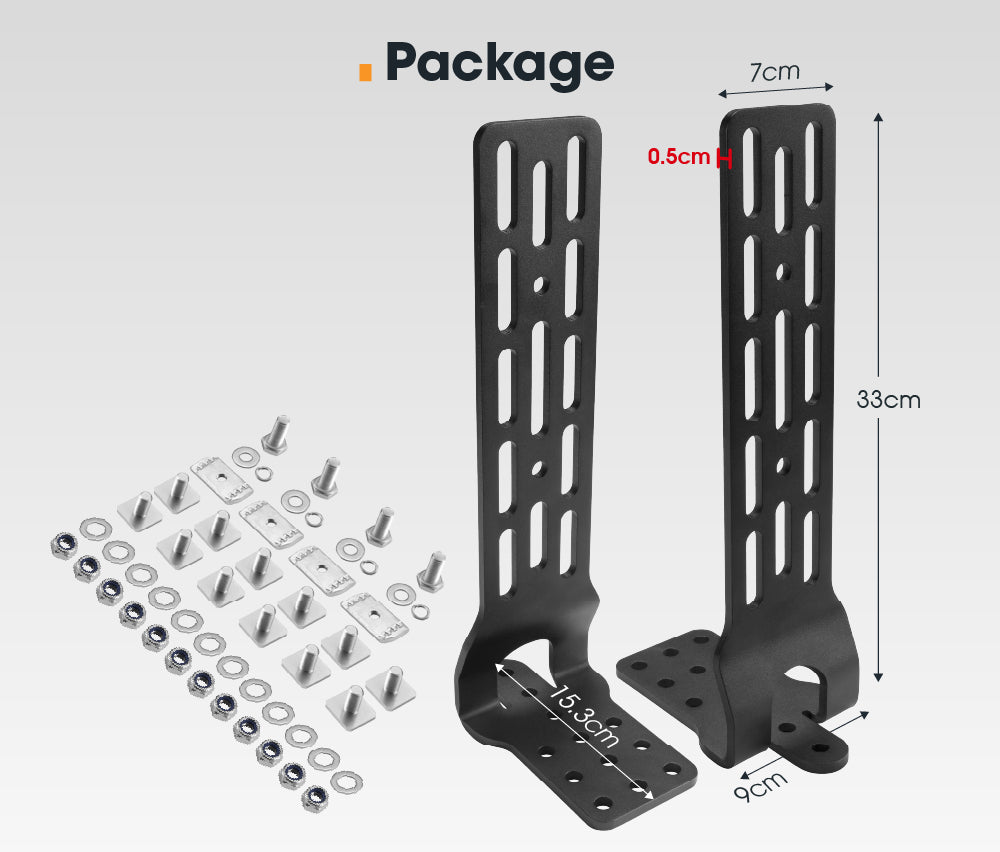 San Hima Long Awning "L" Bracket For 180 & 270 Awnings Powder Coated Steel