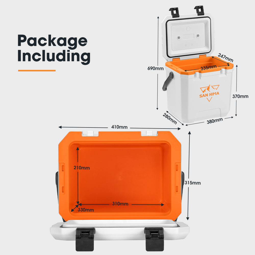 San Hima 24L Cooler Ice Box Portable For Camping BBQ Picnic Heat Retention