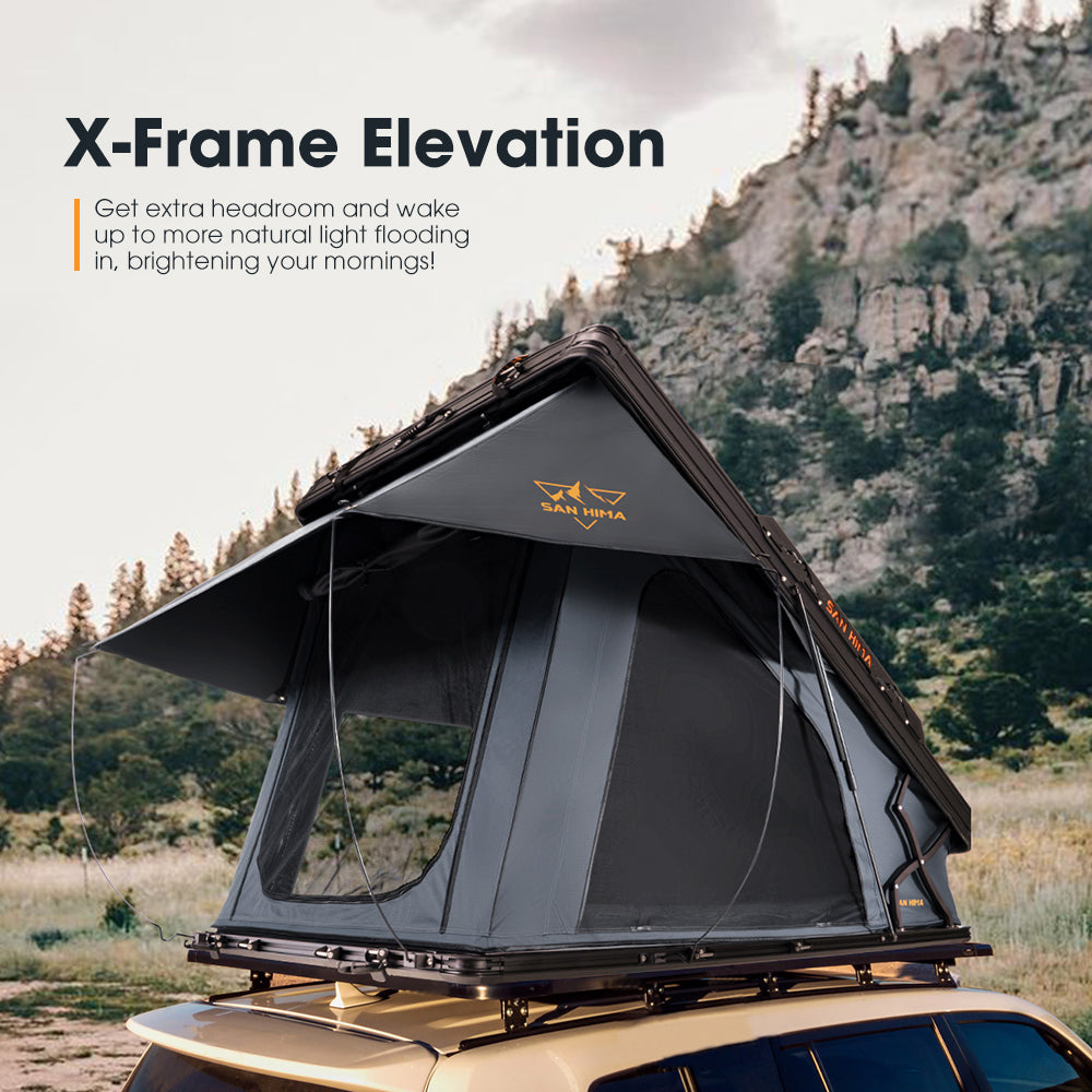 San Hima Kalbarri X Rooftop Tent Hardshell With Ladder + 200W Solar Panel