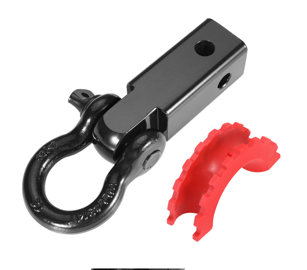 Bunker Indust 4.75T Recovery Hitch Receiver with Bow Shackle