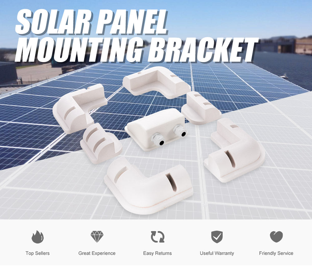 7Pcs Solar Panel Corner Mounting Brackets Kit