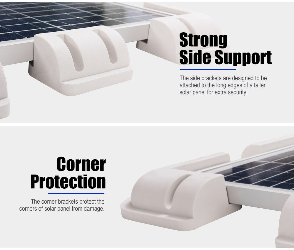 7Pcs Solar Panel Corner Mounting Brackets Kit