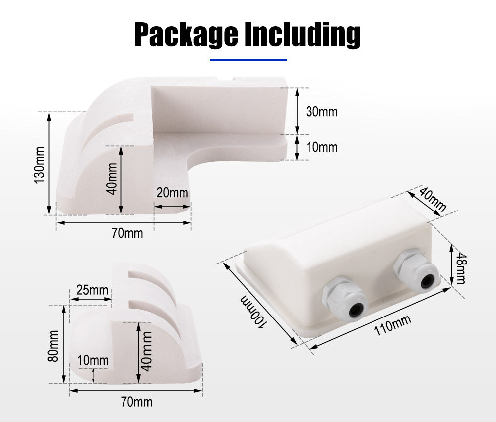 7Pcs Solar Panel Corner Mounting Brackets Kit