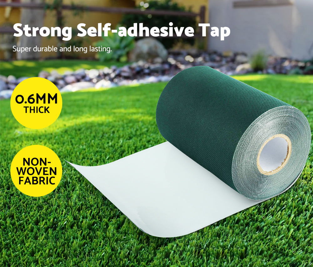 MOBI OUTDOOR Artificial Grass Self Adhesive 15CMx20M Synthetic Turf Lawn Joining Tape Glue Peel