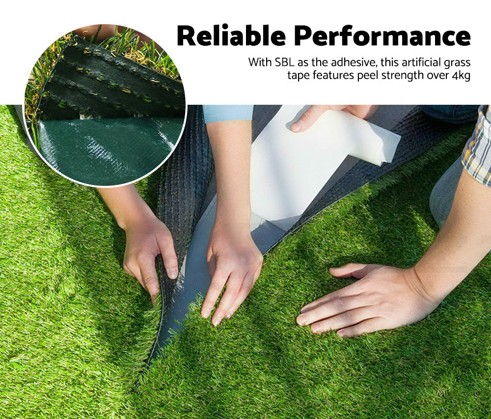 MOBI OUTDOOR Artificial Grass Self Adhesive 15CMx20M Synthetic Turf Lawn Joining Tape Glue Peel