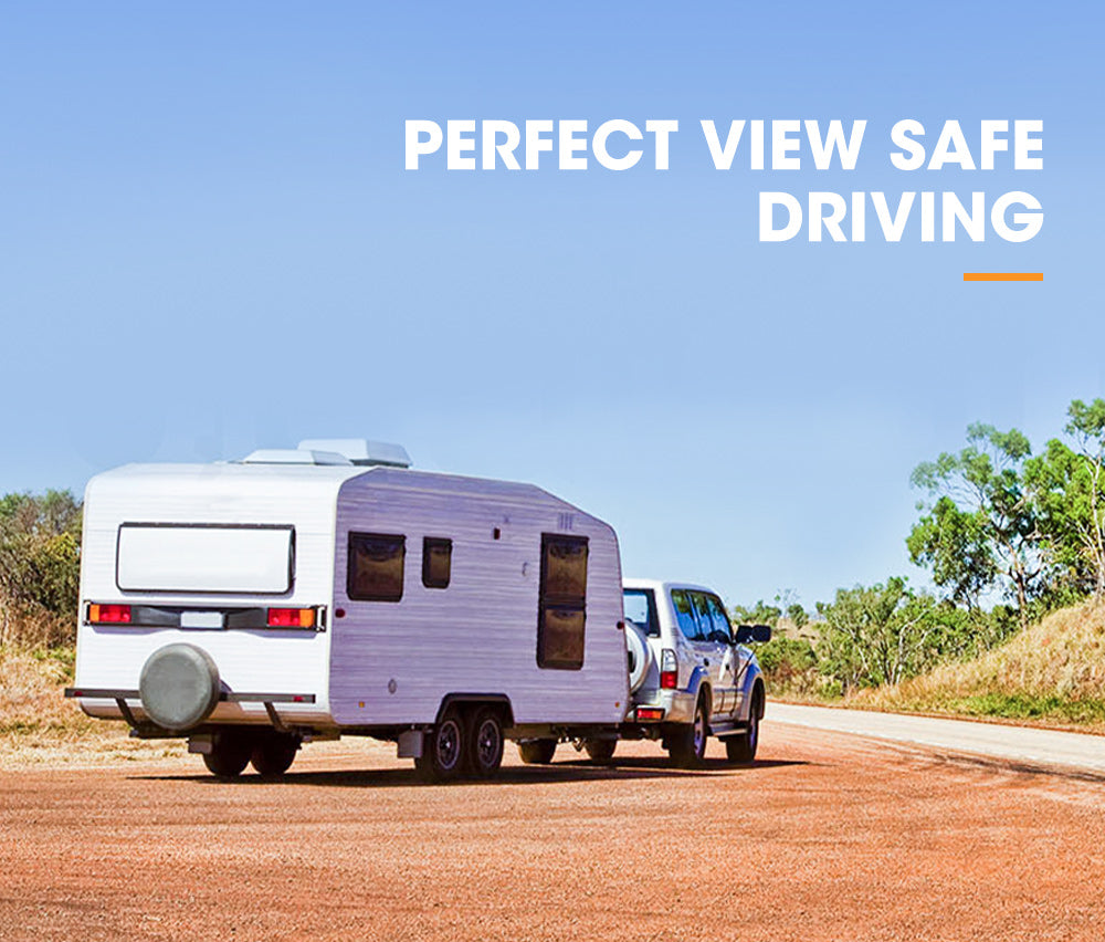 SAN HIMA 2x Towing Mirrors Clip Universal Multi Trailer Caravan Car Truck Vehicle 4WD Pair