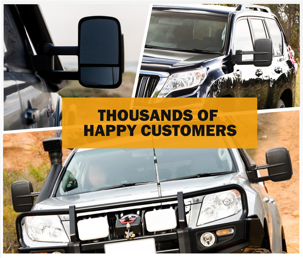 SAN HIMA Pair Towing Mirrors for Toyota Prado 150 Series 2009â€“2019