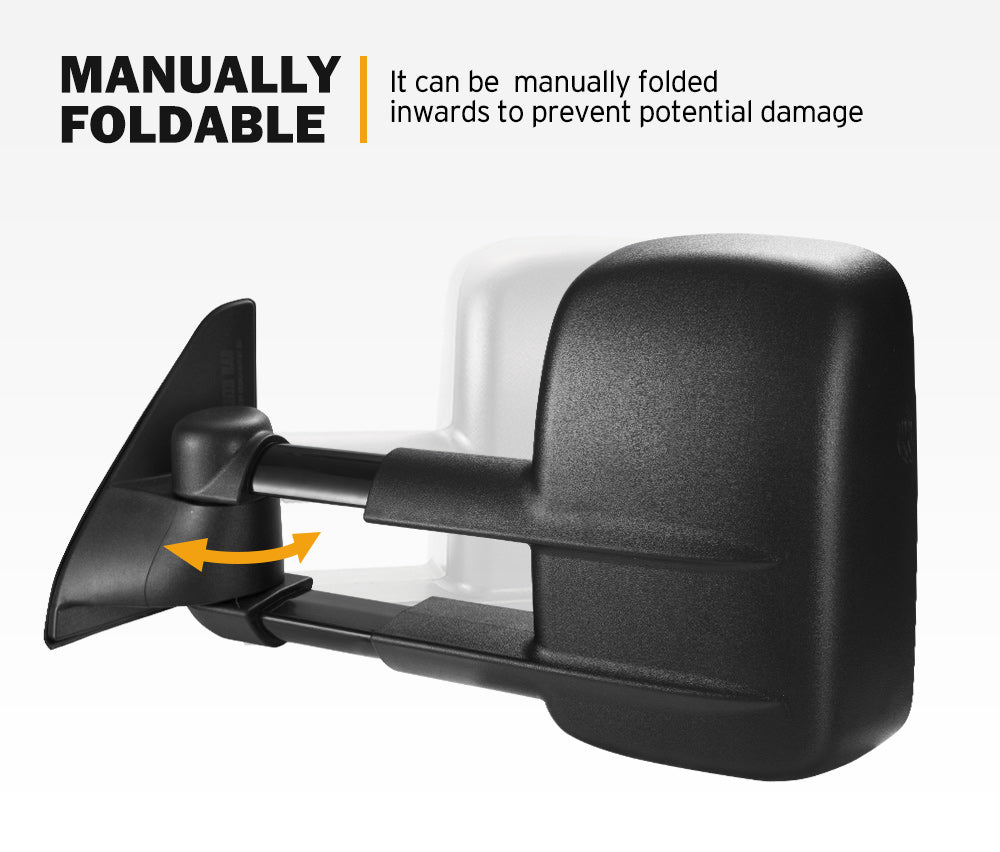 SAN HIMA Pair Towing Mirrors for Toyota Prado 120 Series 2002-2009