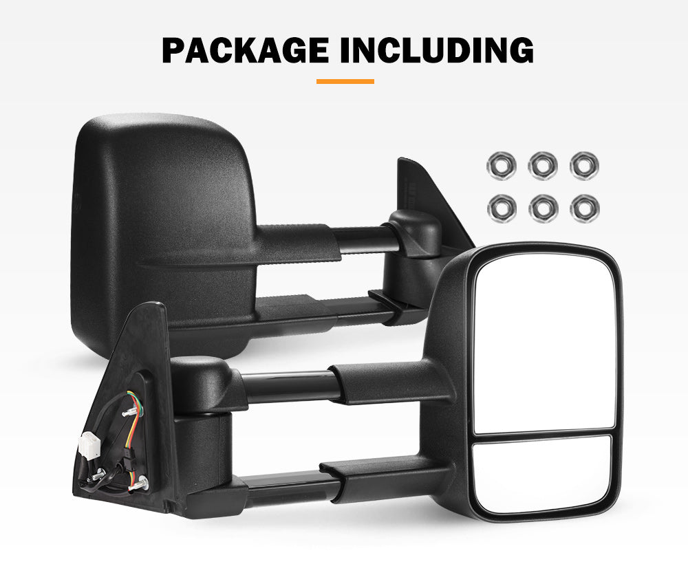SAN HIMA Pair Towing Mirrors for Toyota Prado 120 Series 2002-2009