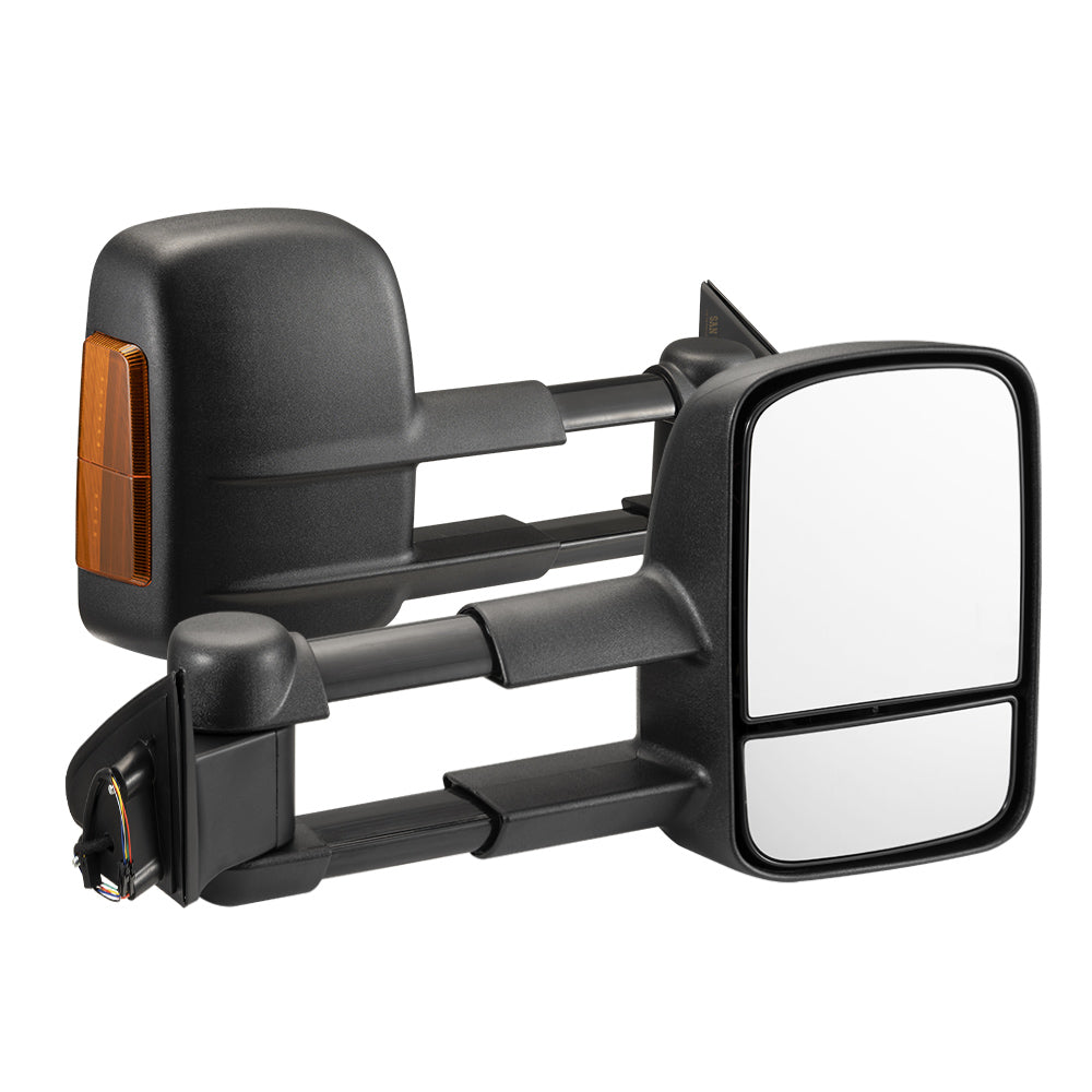 SAN HIMA Extendable Towing Mirrors For JeepÂ GrandÂ CherokeeÂ 2010-Current