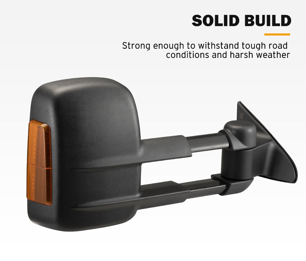 SAN HIMA Extendable Towing Mirrors For JeepÂ GrandÂ CherokeeÂ 2010-Current
