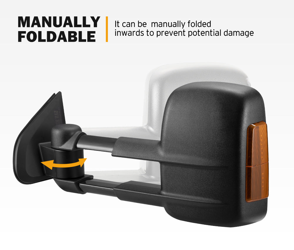 San Hima Extendable Towing Mirrors For Mazda BT-50 BT50 TF Series JULÂ 2020-Current