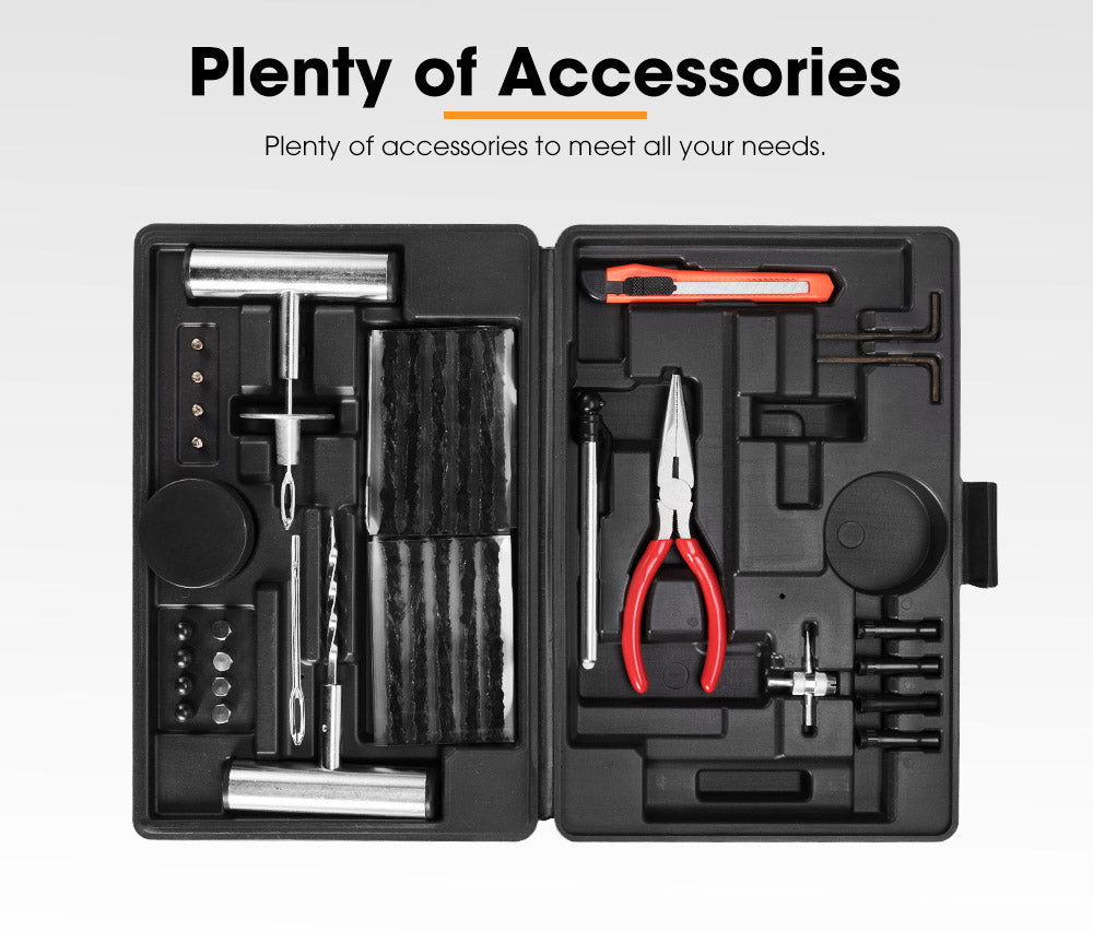SAN HIMA 67PCS Tyre Puncture Repair Recovery Kit Heavy Duty 4WD Offroad Plugs Tubeless
