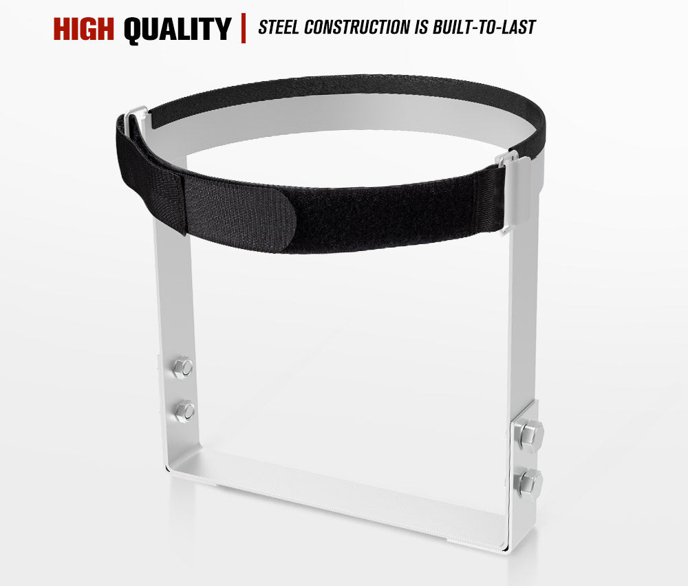 SAN HIMA  Gas Bottle Holder 4.5 KG Lockable Galvanized for Trailer Camping Caravans 4WD