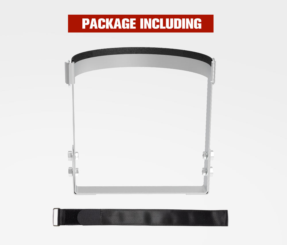 SAN HIMA  Gas Bottle Holder 4.5 KG Lockable Galvanized for Trailer Camping Caravans 4WD