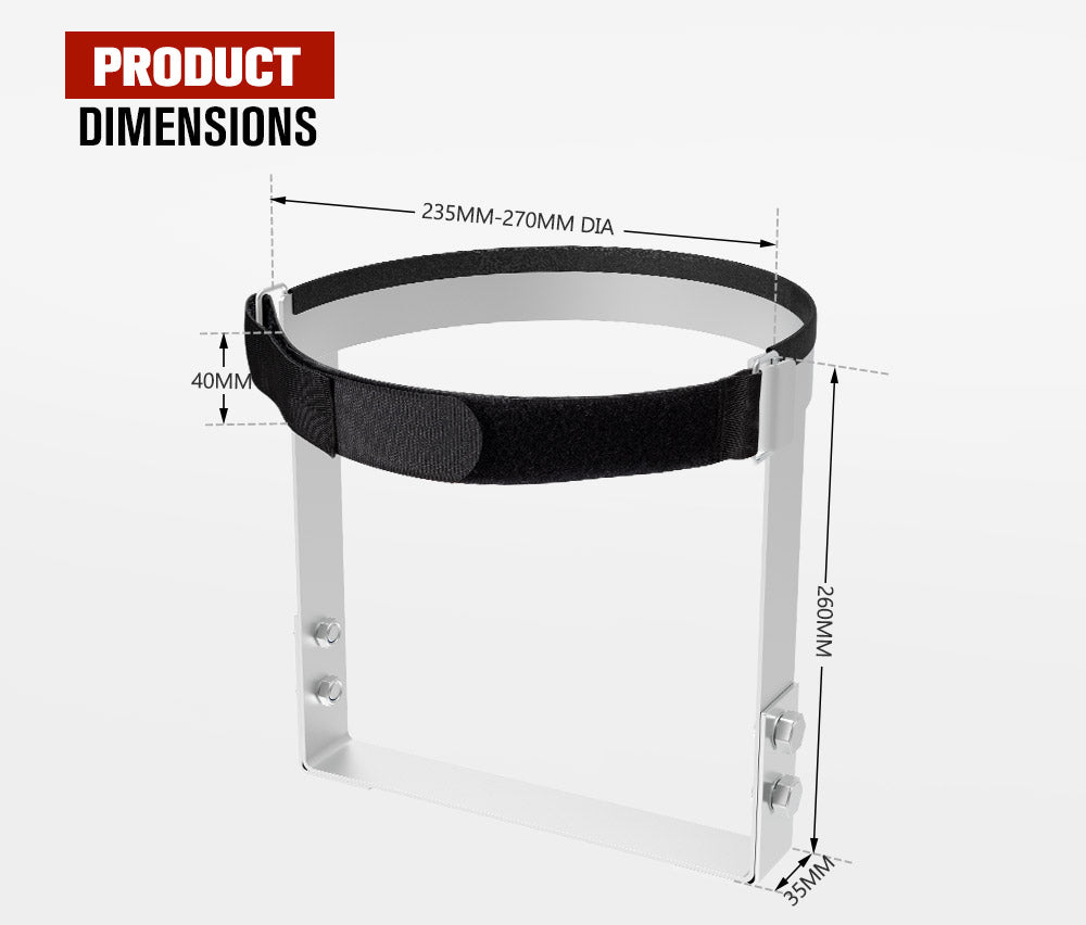 SAN HIMA  Gas Bottle Holder 4.5 KG Lockable Galvanized for Trailer Camping Caravans 4WD