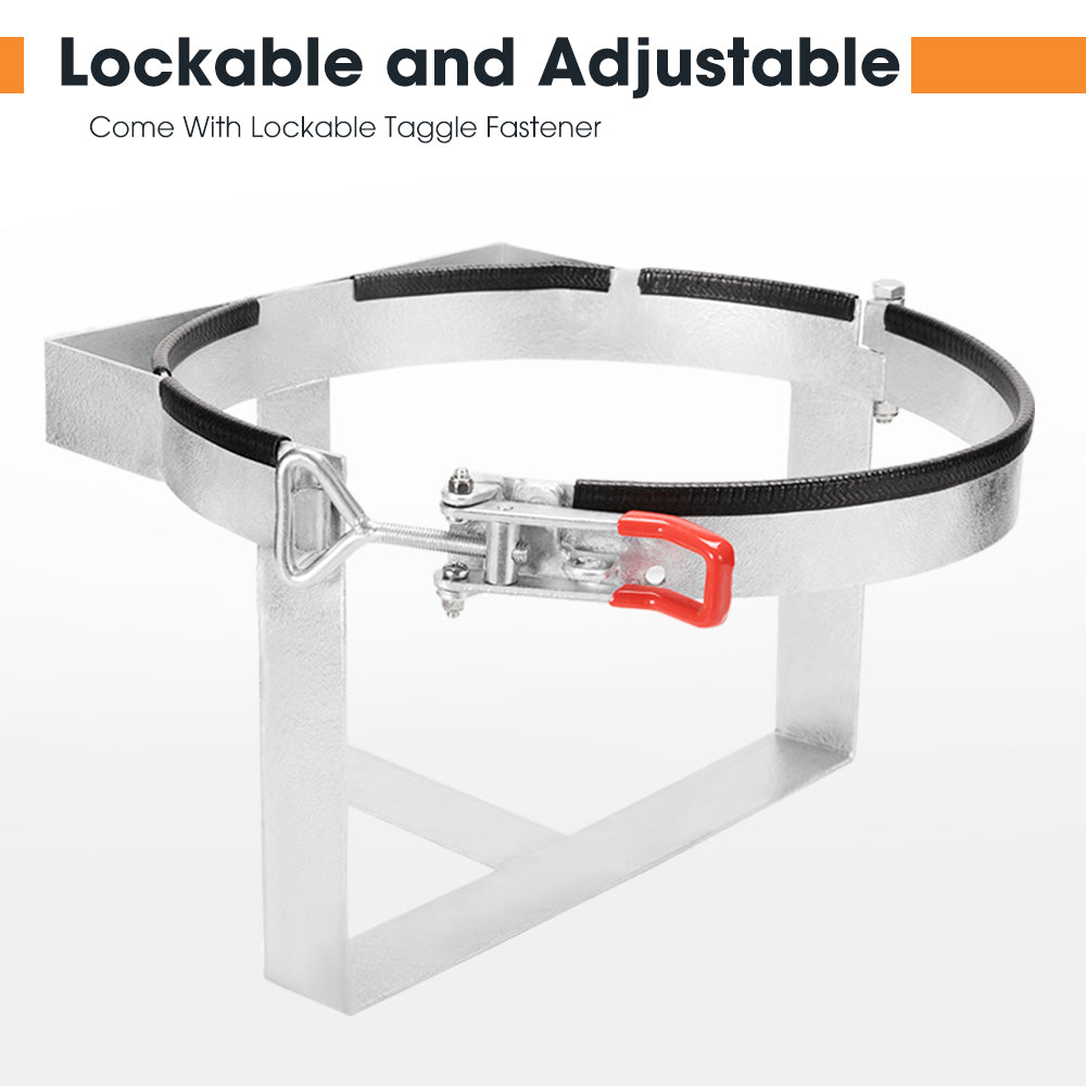 9KG Gas Bottle Holder Galvanized for Trailer Camping Caravans 4WD Lockable