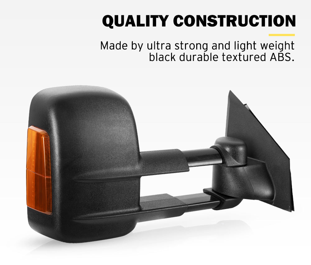 Pair Extendable Towing Mirrors For Mazda BT-50 MY 2012-2020