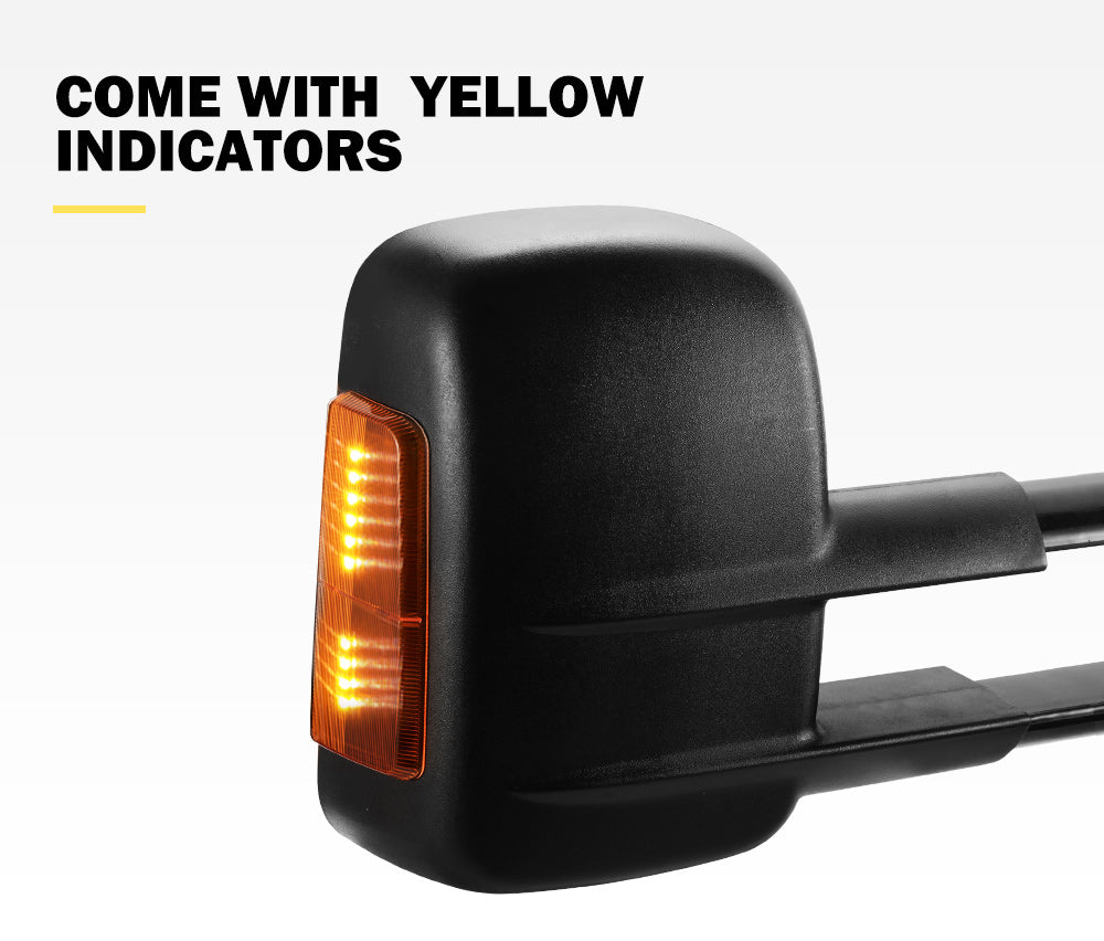 Pair Extendable Towing Mirrors For Mazda BT-50 MY 2012-2020