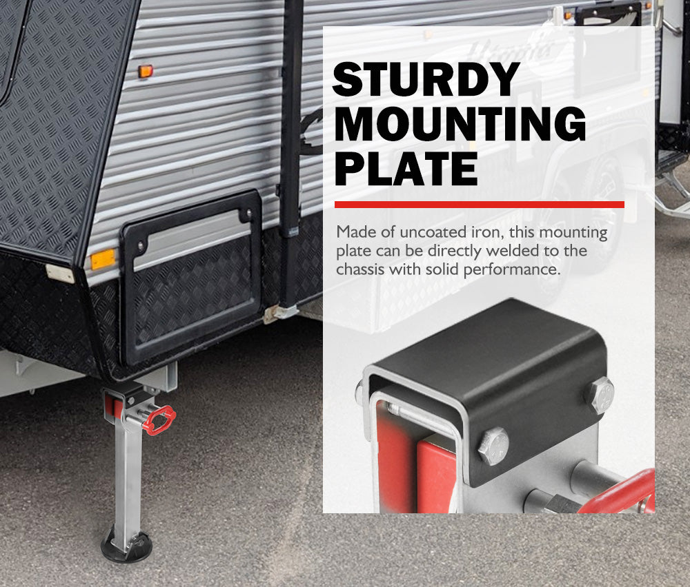 SAN HIMA 2x 740mm Drop Down Corner Steadies Stabilizer Legs Caravan Camper Trailer New