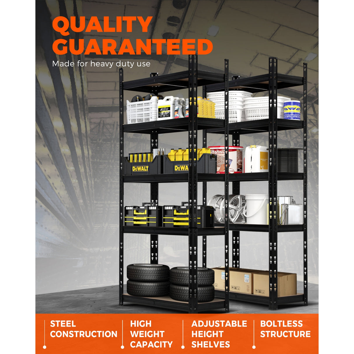 Sharptoo 3x1.5m Garage Shelving Shelves Warehouse Storage Rack Racking Pallet